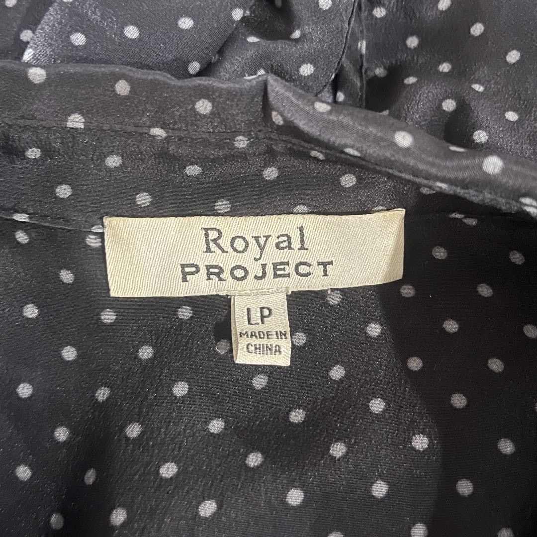 Other Royal Project Silk Polka Dot Long Sleeve Button Down Blouse Size L / US 10 / IT 46 - 3 Thumbnail