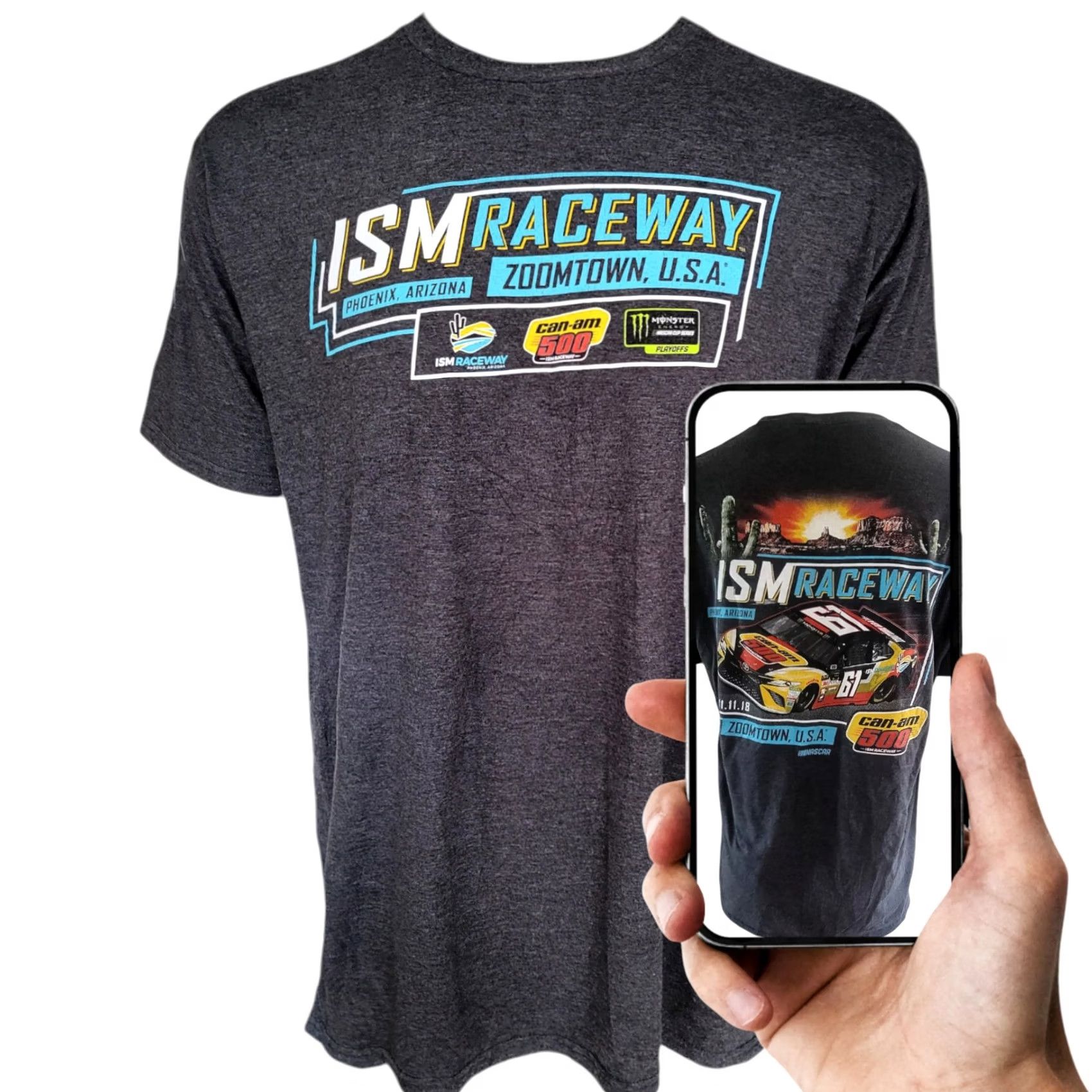 Vintage VINTAGE Fanatics ISM Raceway NASCAR T-Shirt XL Can-Am 500 Race Car Graphic Size US XL / EU 56 / 4 - 2 Thumbnail