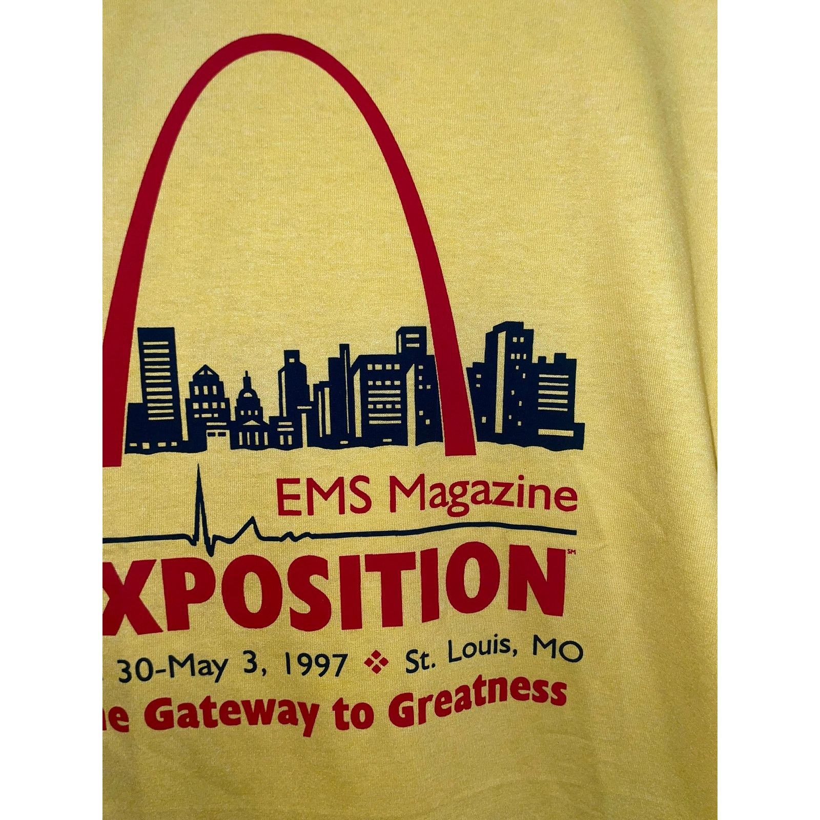 Fruit Of The Loom Vintage EMS Magazine Shirt Expo St Louis 1997 Tee VTG L Size US L / EU 52-54 / 3 - 4 Thumbnail