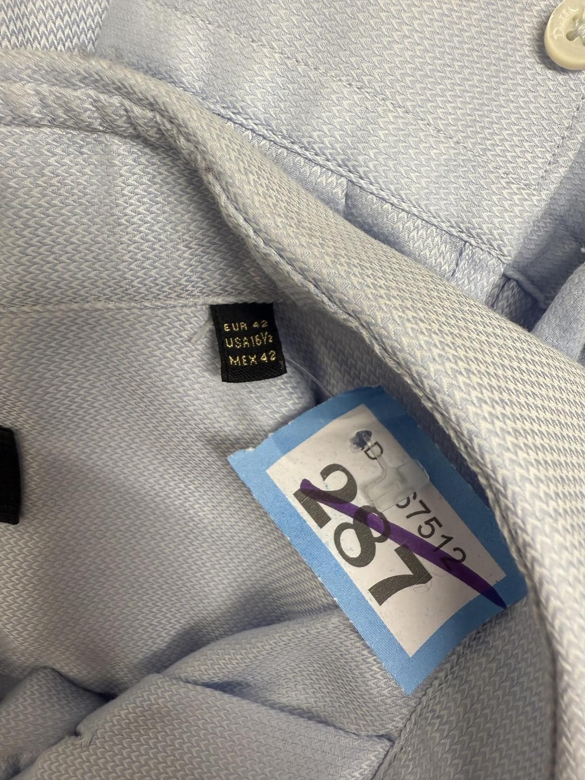 Massimo Dutti Massimo Dutti Light Blue Men's Dress Shirt Size 42R - 4 Thumbnail