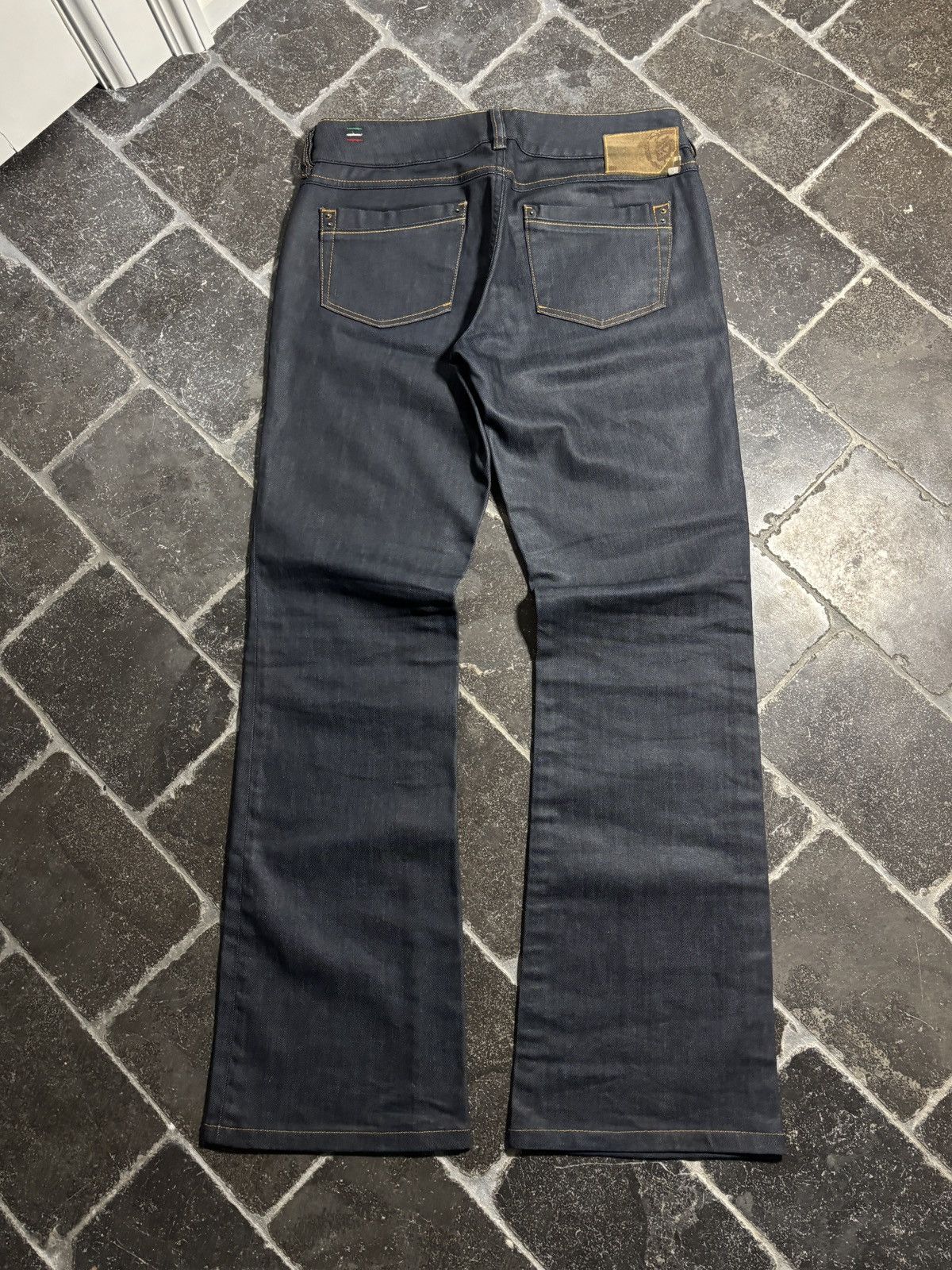 Diesel 2004 Diesel Jeans Ronhar Waxed Luster Slimane Flared VIntage Size US 31 - 2 Thumbnail