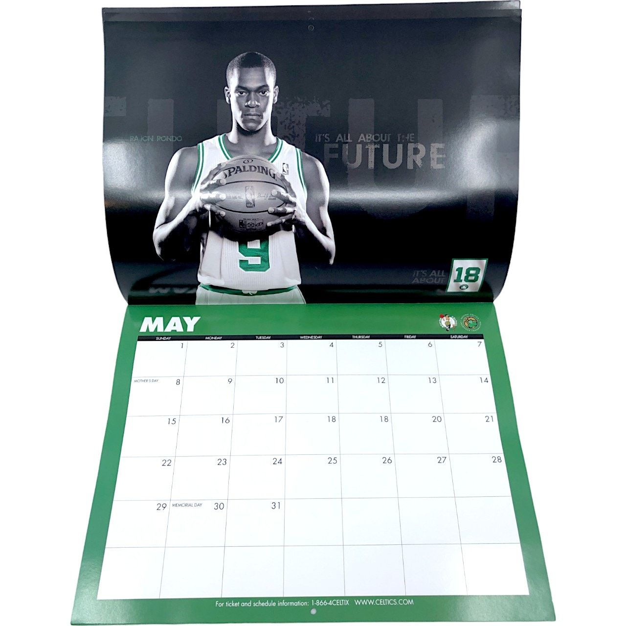 NBA Boston Celtics 2011 Team Calendar *NEW* Size ONE SIZE - 6 Thumbnail