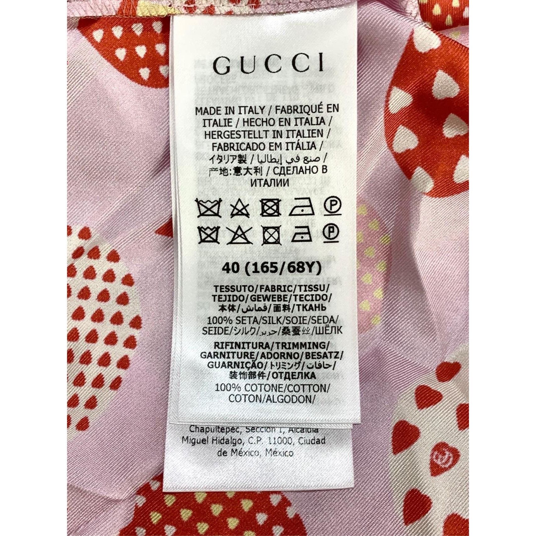 Gucci Gucci Pink Apple Print Silk Shorts W/ Embroidered Logo & Dra Size 40" / US 18 - 4 Thumbnail