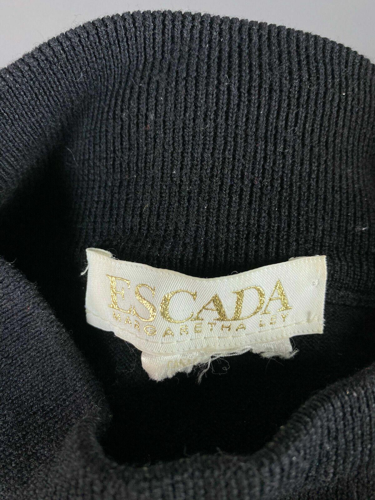 Escada Ladies Escada Margaretha Ley Black High Neck Sweater Size M / US 6-8 / IT 42-44 - 11 Thumbnail