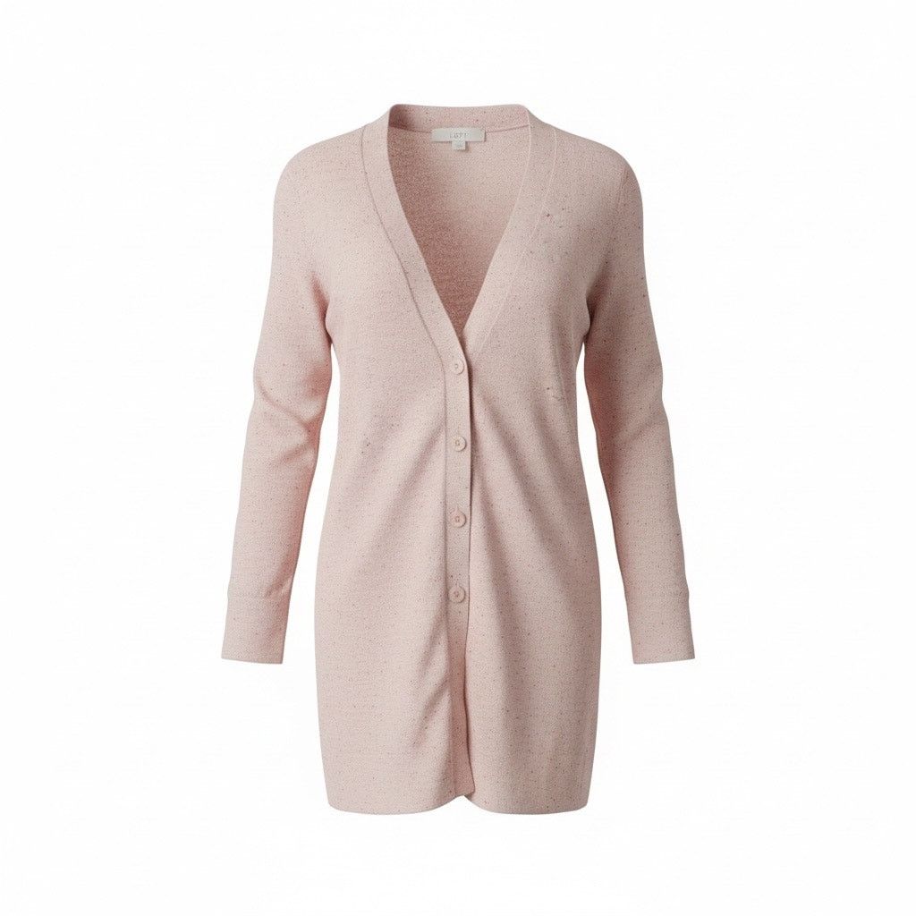 Loft LOFT Women’s Blush Pink Speckled Cardigan Size Small Size S / US 4 / IT 40 - 1 Thumbnail