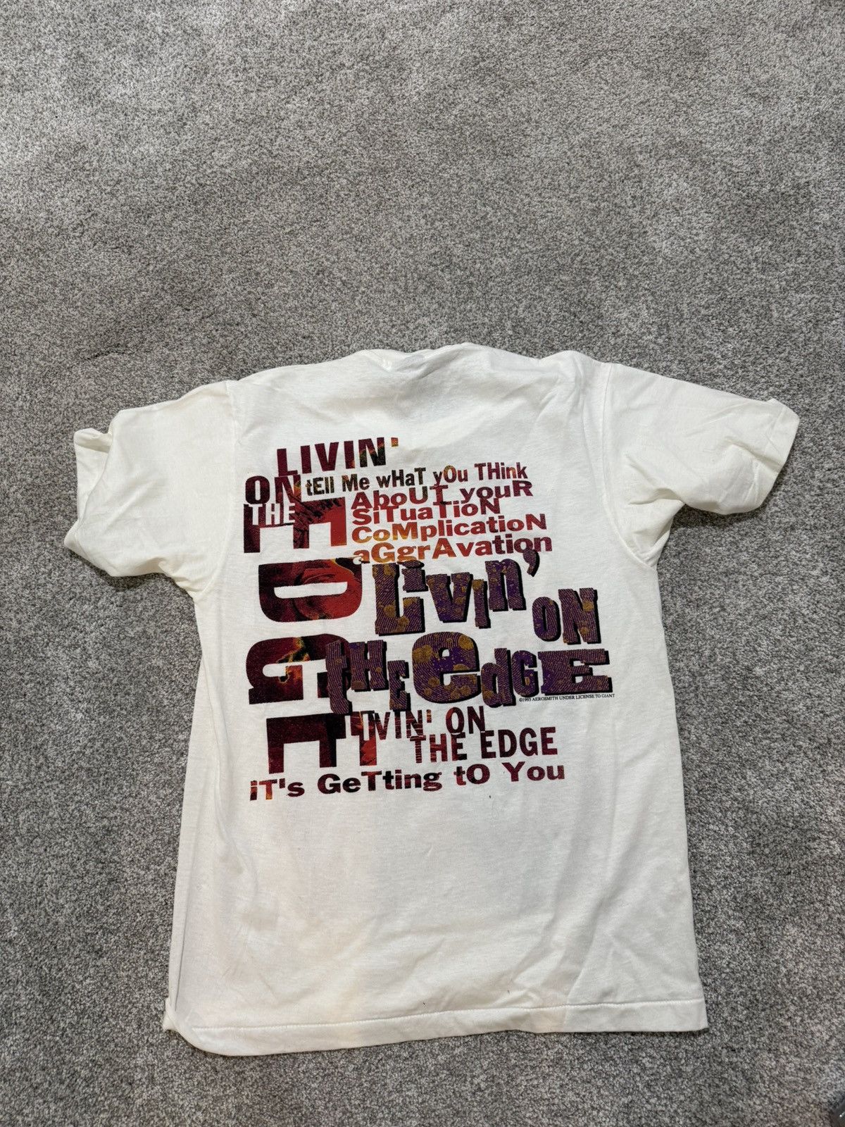 Giant 1993 Giant Aerosmith “Get A Grip” Graphic Tee Large Band Tee Size US L / EU 52-54 / 3 - 2 Thumbnail
