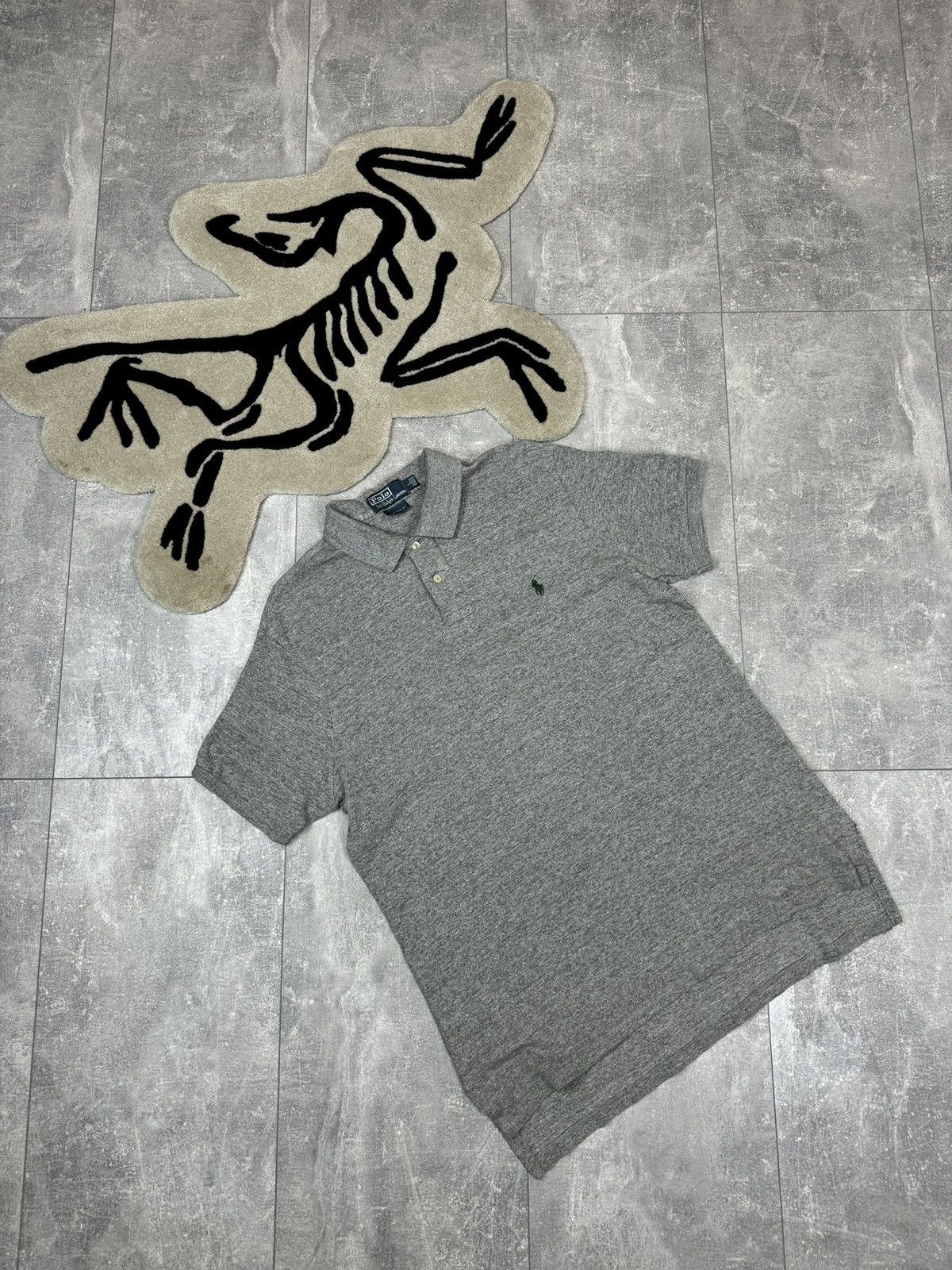 Polo Ralph Lauren × Vintage Mens Vintage Polo Ralph Lauren polos luxury grey T-shirt Size US L / EU 52-54 / 3 - 1 Thumbnail