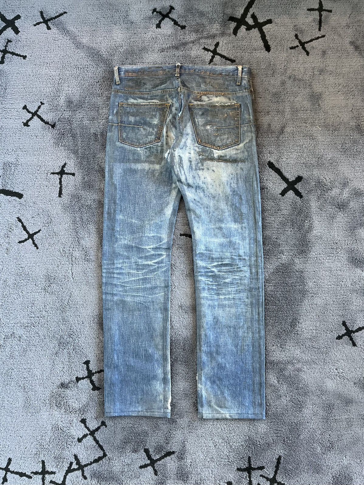 Dior Dior Homme by Hedi Slimane Luster Waxed Denim Jeans Size US 30 / EU 46 - 6 Thumbnail