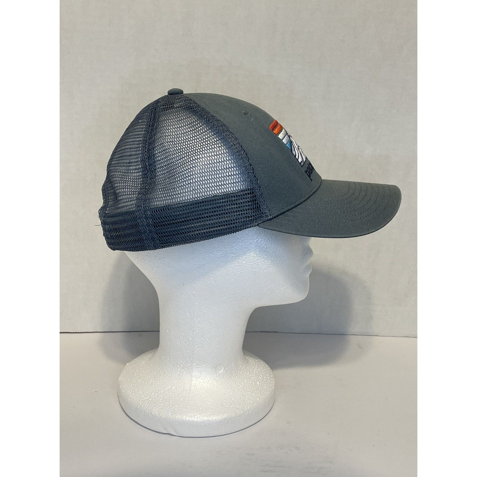 Patagonia Patagonia Mens Trucker Hat Line Logo Ridge Lopro Grey Mesh Size ONE SIZE - 3 Thumbnail