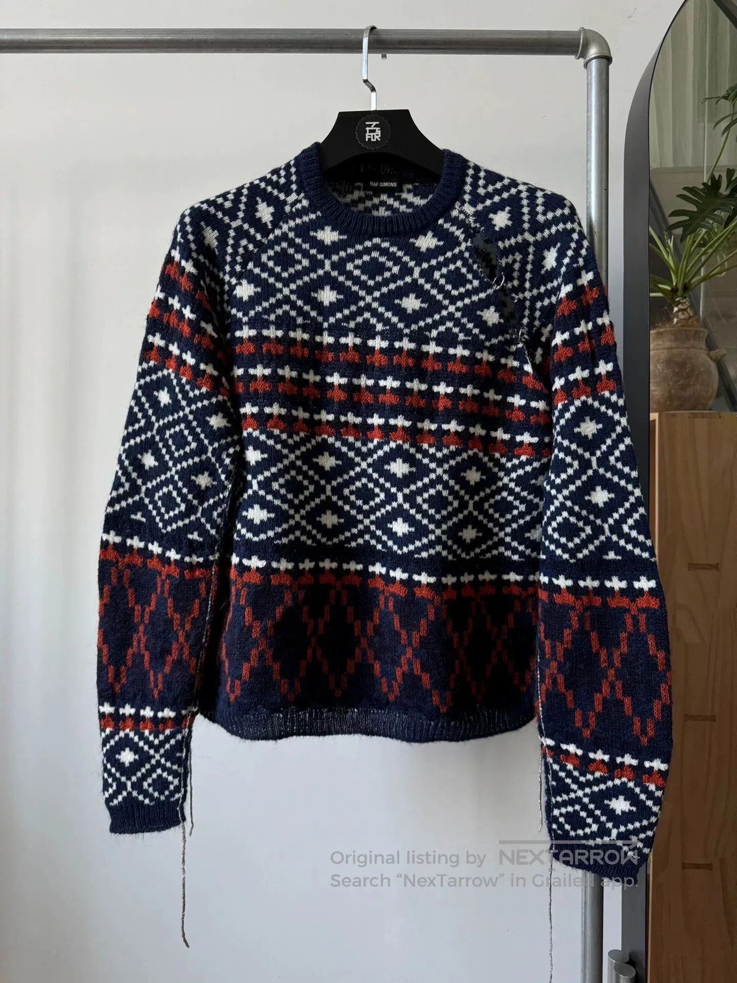 Raf Simons Raf Simons Spring Summer Tear Sweater. Size US L / EU 52-54 / 3 - 1 Thumbnail