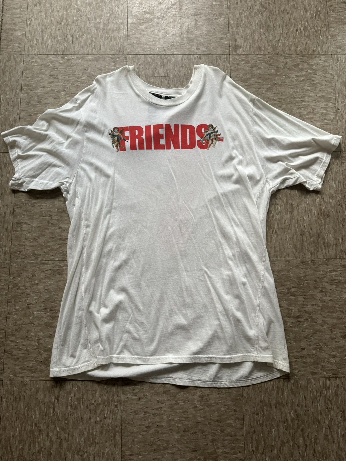 Vlone Vlone Friends Angel Tee Size US XL / EU 56 / 4 - 1 Thumbnail