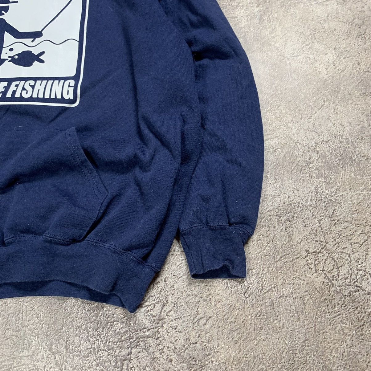 Vintage Vintage Y2K Graphic Hoodie I Like Fishing Streetwear Navy L Size US L / EU 52-54 / 3 - 4 Thumbnail