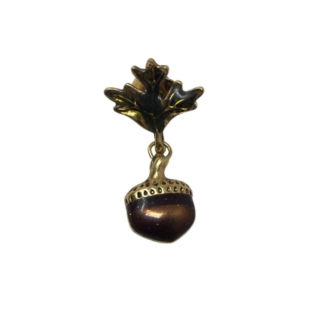 Other Vintage AVON Acorn and Leaf Gold Tone Dangle Drop Earrings Size ONE SIZE - 13 Thumbnail
