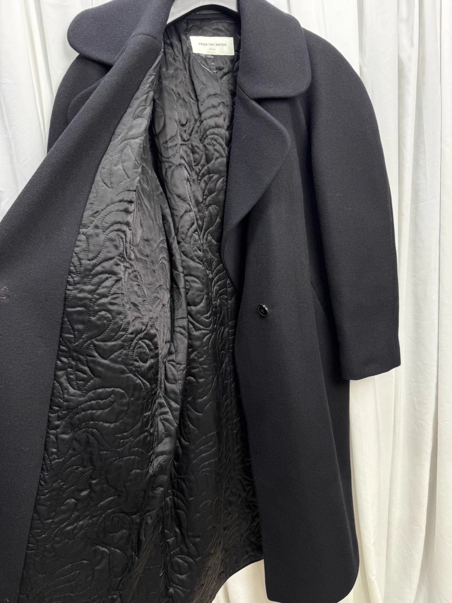 Dries Van Noten Dries Van Noten Round Shoulder Heavy Wool Coat K20 Size US M / EU 48-50 / 2 - 5 Thumbnail