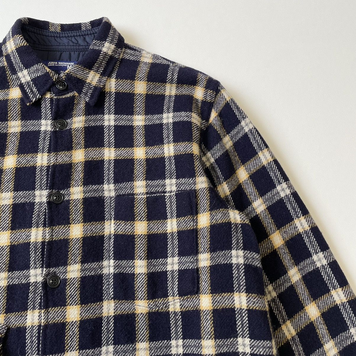 Comme des Garcons A/W 05 ‘Utility Pocket’ Check Flannel Shirt Size US M / EU 48-50 / 2 - 5 Thumbnail