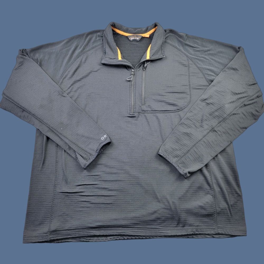 Orvis Orvis Pullover Mens 2XL Black Horseshoe Hills Fleece 1/4 Zip Outdoor Active Shirt Sweater Mens Size US XXL / EU 58 / 5 - 1 Thumbnail