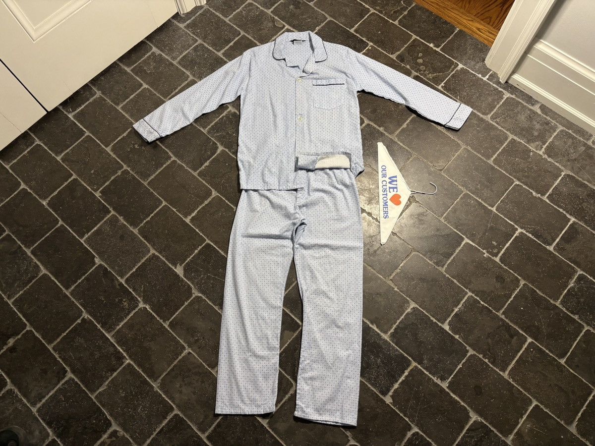 Vintage Vintage PJs 90s Cotton Matching Two Piece Set Sleep Shirt 90 Size US 28 / EU 44 - 22 Thumbnail