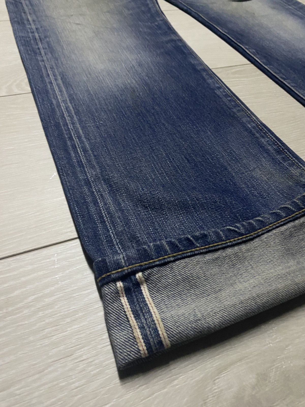 Undercover × Uniqlo Vintage Uniqlo Selvedge Grunge Faded Wash Distressed Jeans Size US 34 / EU 50 - 12 Thumbnail