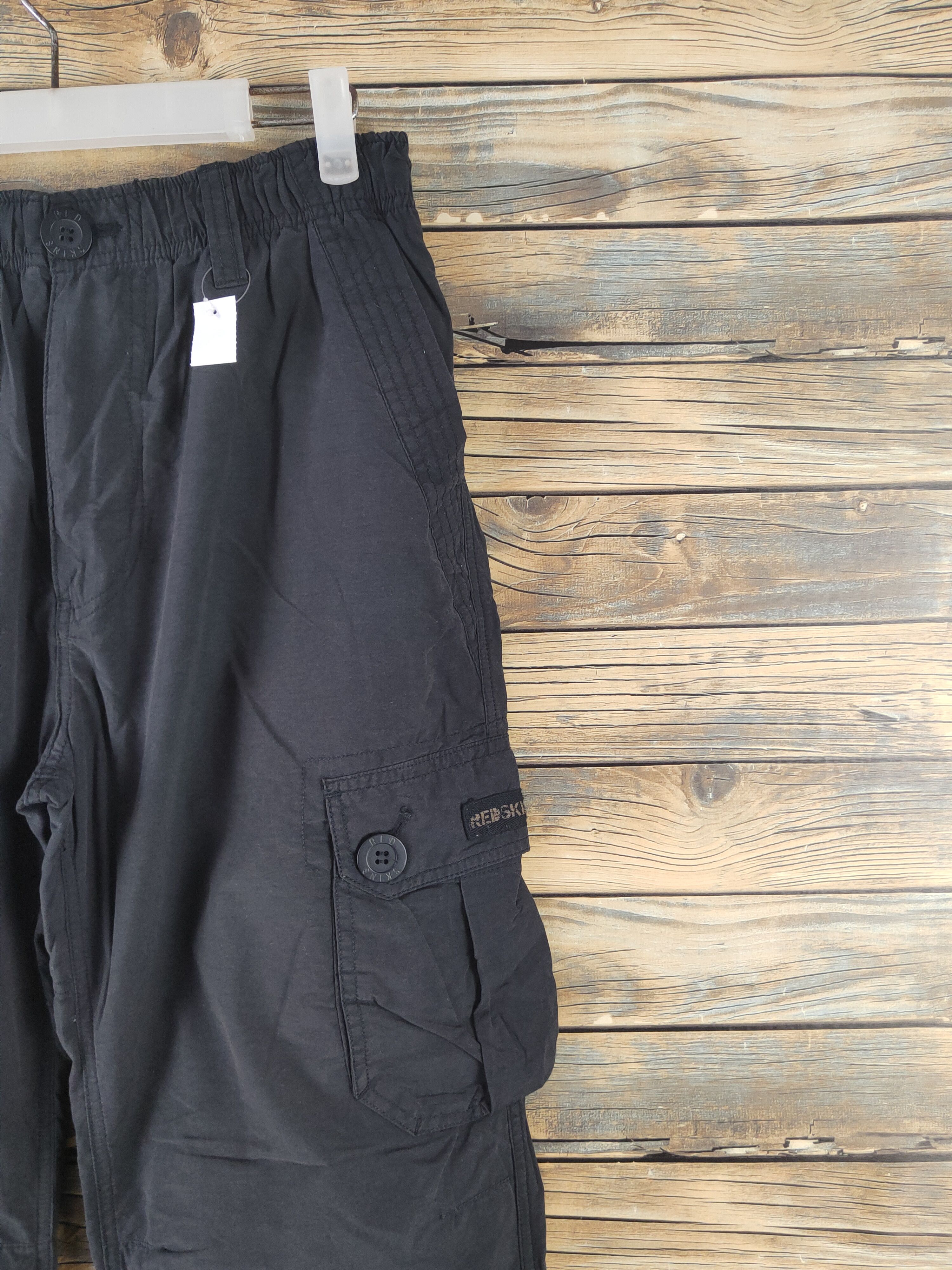 Japanese Brand DL Redskins Black Multipocket Cargo Pants #1925 Size US 31 - 6 Thumbnail