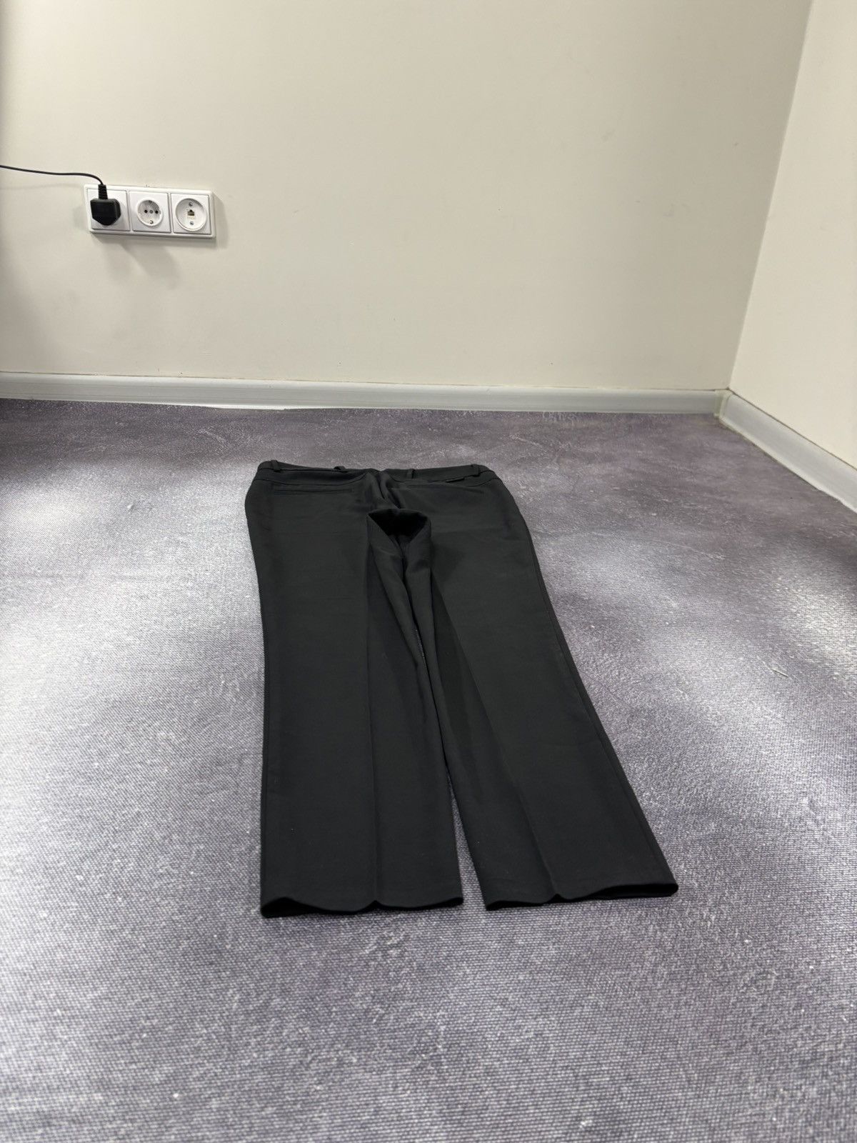 Moncler Moncler Women’s Black Slim Tapered Poly Wool Pants Trousers Size 28" / US 6 / IT 42 - 14 Thumbnail