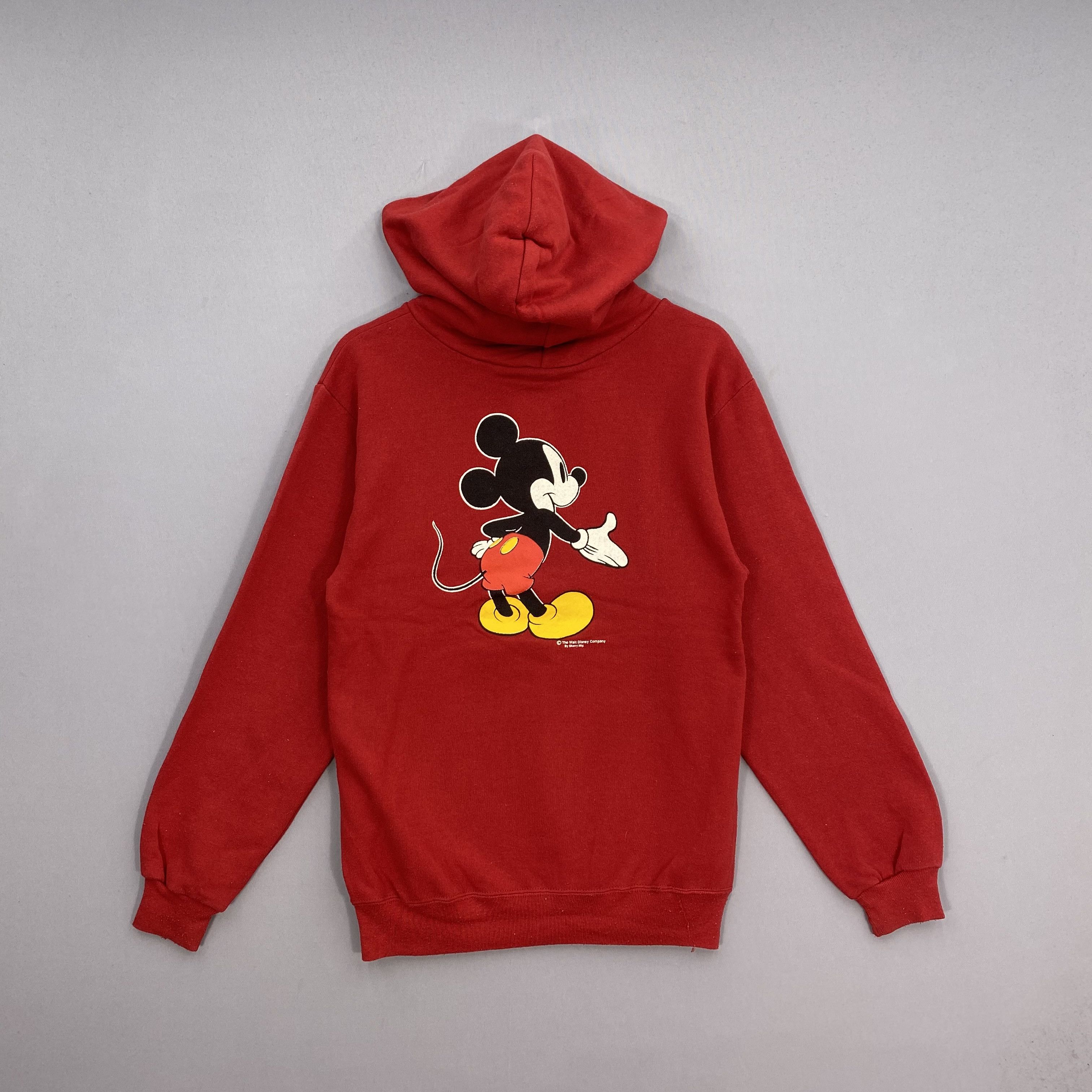 Disney Vintage 90s Disney Mickey Mouse Hoodie Red Pullover Sweater Size US S / EU 44-46 / 1 - 3 Thumbnail