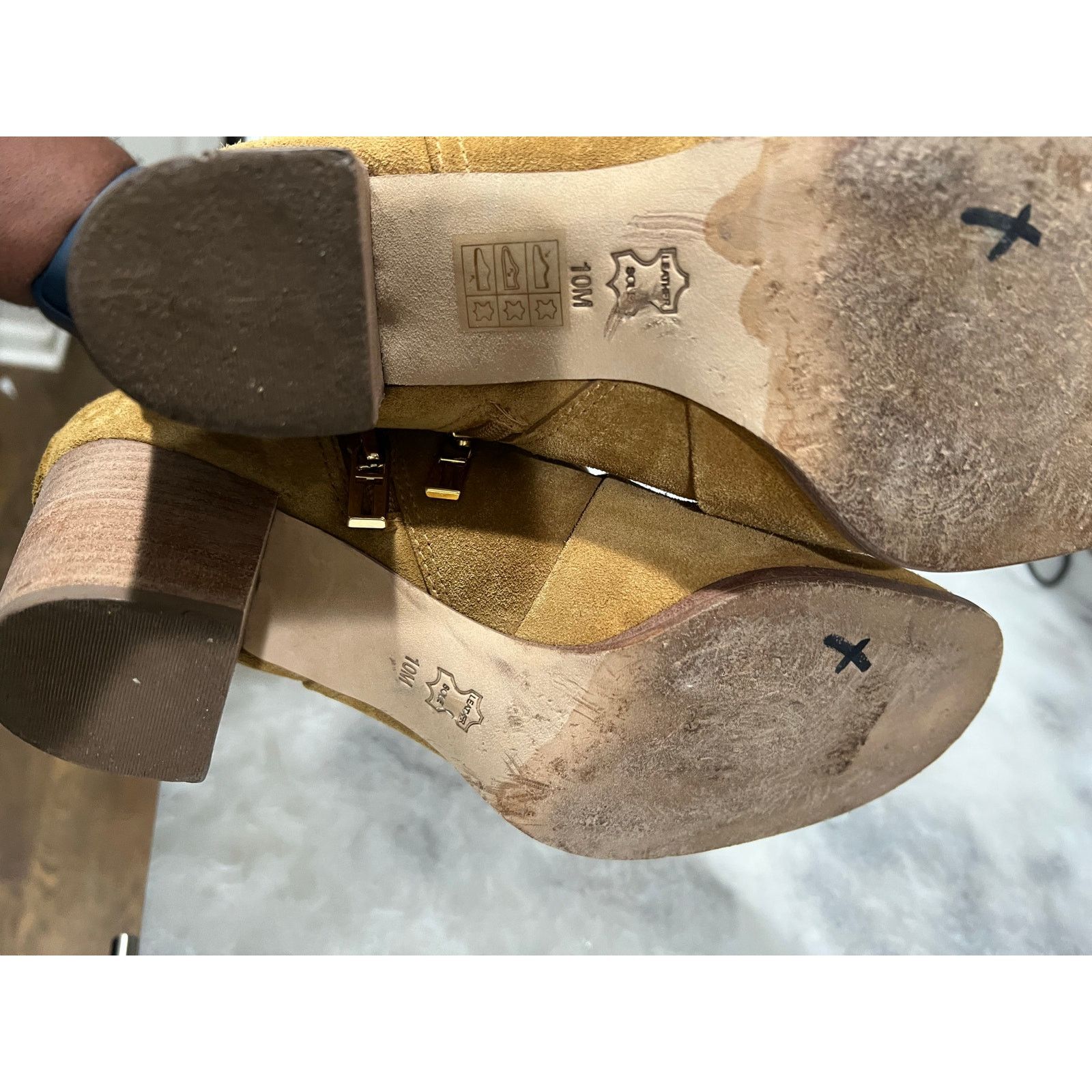 Tory Burch Tory Burch Women’s Suede Ankle Boots Tan Leather Size US 9 / IT 39 - 15 Thumbnail