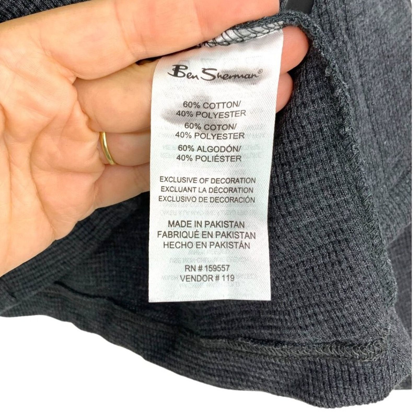 Ben Sherman Ben Sherman Waffle Weave Shirt Jacket Gray Size Medium NWOT Size US M / EU 48-50 / 2 - 6 Thumbnail