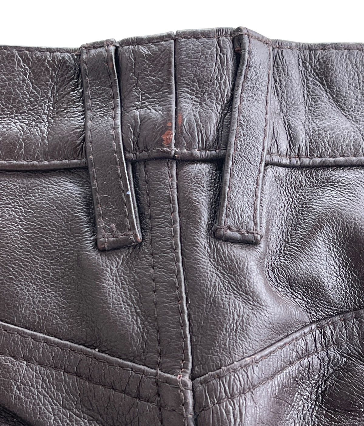 PPFM PPFM Dark Brown Leather Pants Size US 28 / EU 44 - 7 Thumbnail