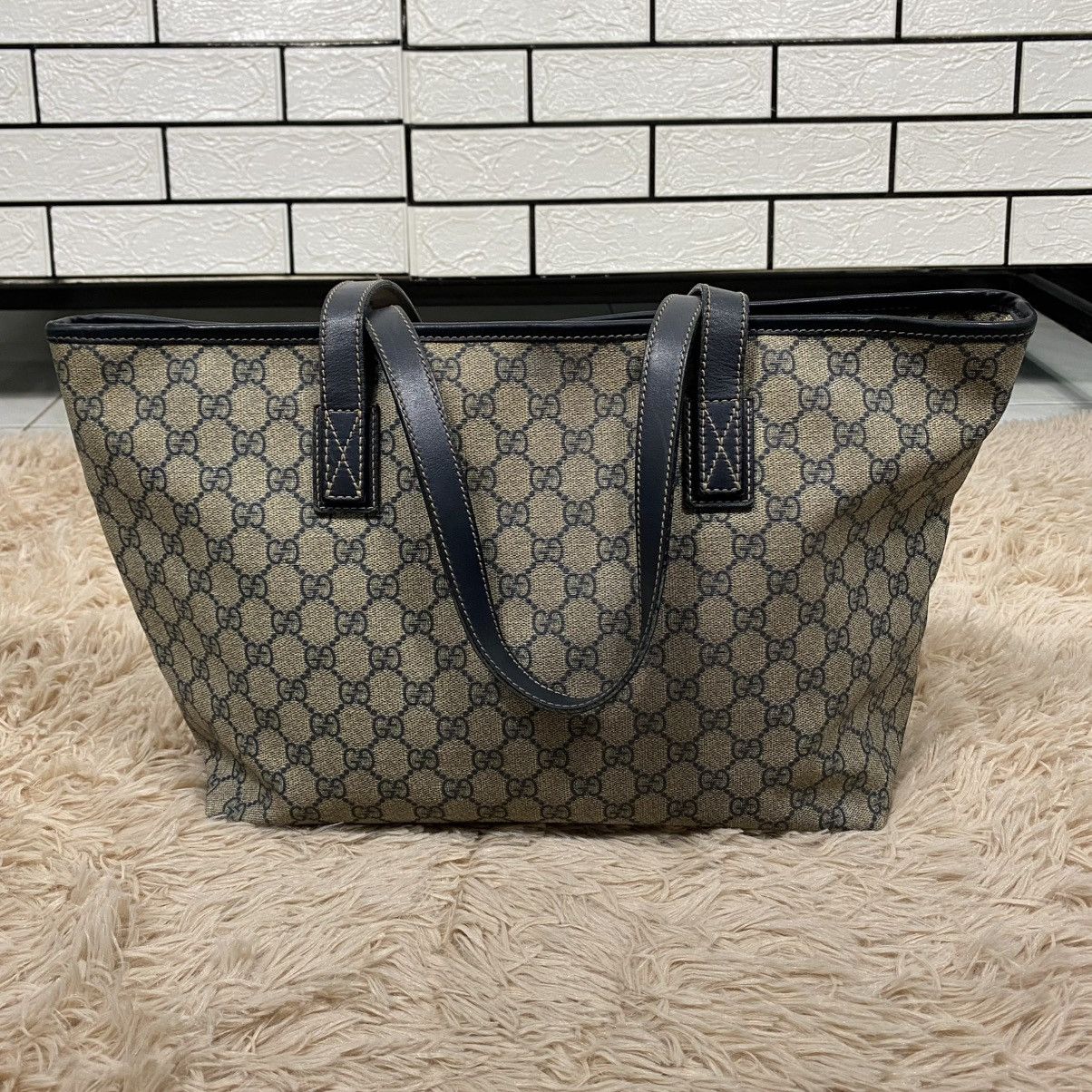 Gucci 🔥HANDBAG GUCCI LEATHER MONOGRAM MADE IN ITALY Size ONE SIZE - 6 Thumbnail