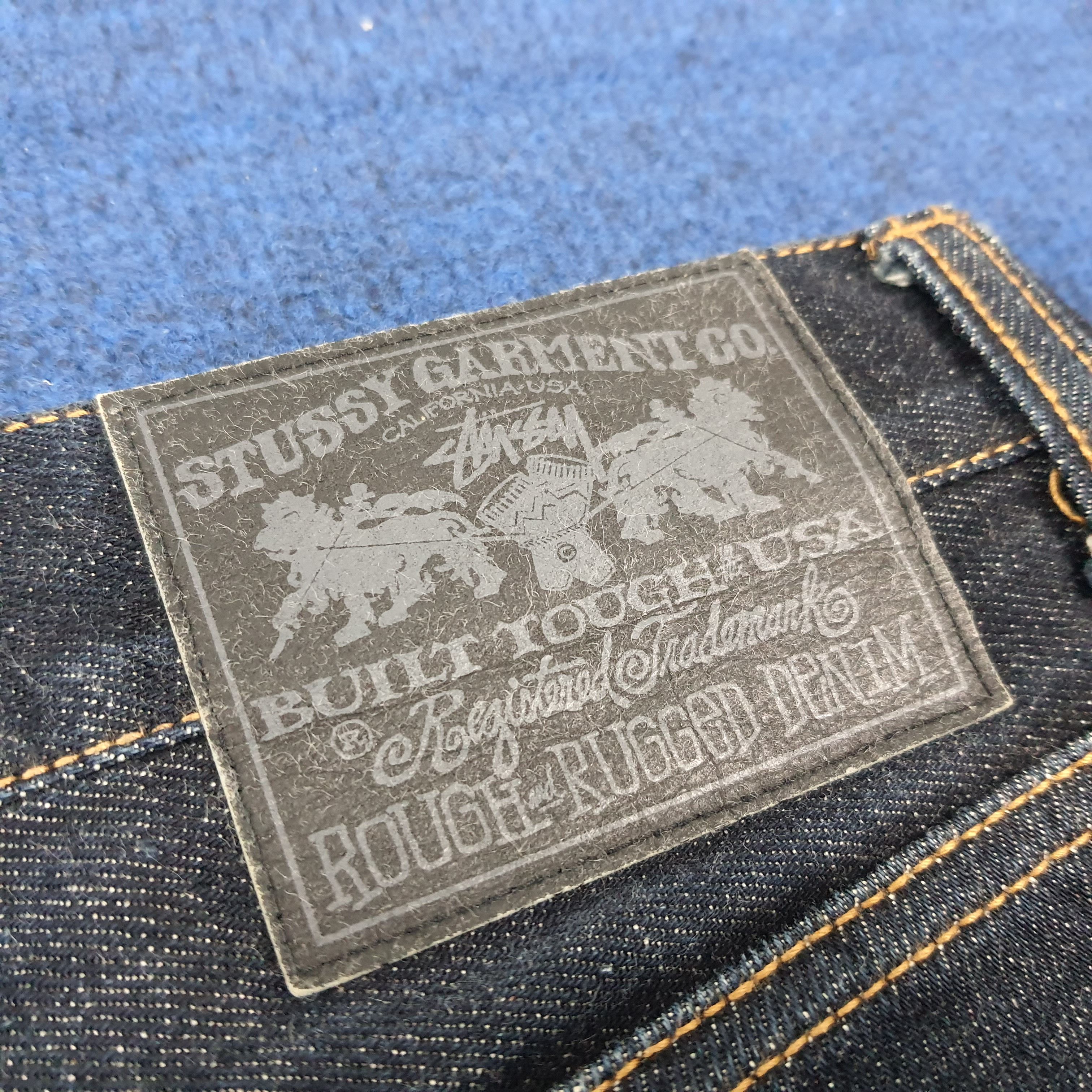 Stussy Vintage Stussy Rough Rugger Denim Custom Logo Jeans C272N25 Size US 30 / EU 46 - 3 Thumbnail