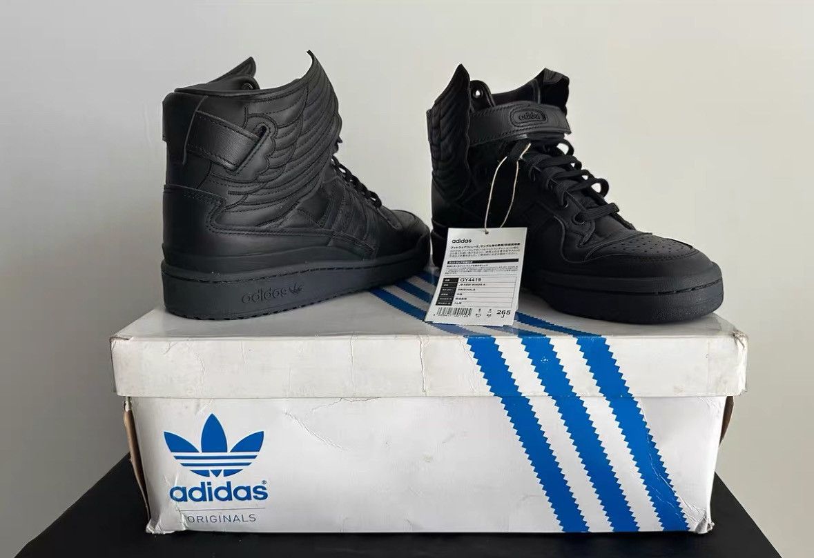 Adidas × Jeremy Scott jeremy scott x adidas wings 4.0 sneakers in black Size US 8.5 / EU 41-42 - 4 Thumbnail