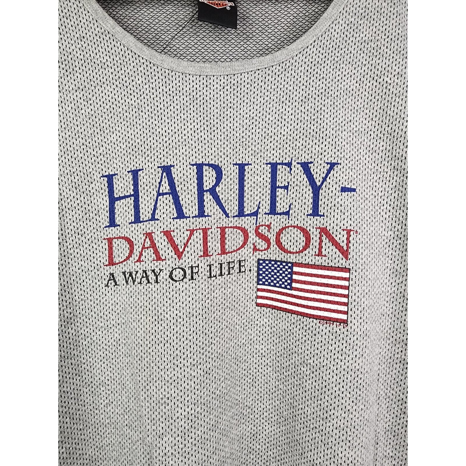 Harley Davidson × Vintage Vintage Harley Davidson Sleeveless Shirt Monarch Utah 90s L Size US L / EU 52-54 / 3 - 4 Thumbnail