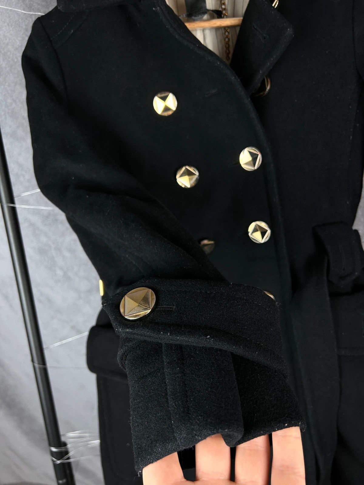 Designer × Marc Jacobs × Marc by Marc Jacobs Marc By Marc Jacobs black woolen coat with buttons Size XS / US 0-2 / IT 36-38 - 7 Thumbnail