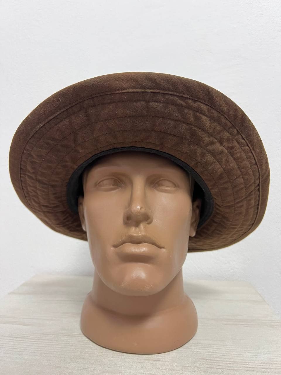 Barbour Vintage Backhouse Barbour Fedora Hat Wax Light Brown sz L Size ONE SIZE - 9 Thumbnail