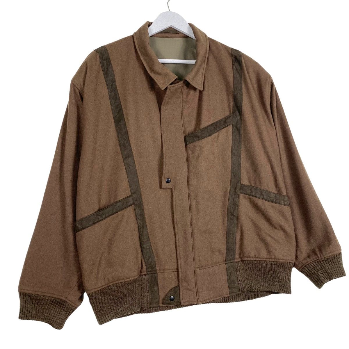 Designer × Japanese Brand × Vintage 💥PACO RABANNE BOXY BOMBER JACKET Size US L / EU 52-54 / 3 - 3 Thumbnail