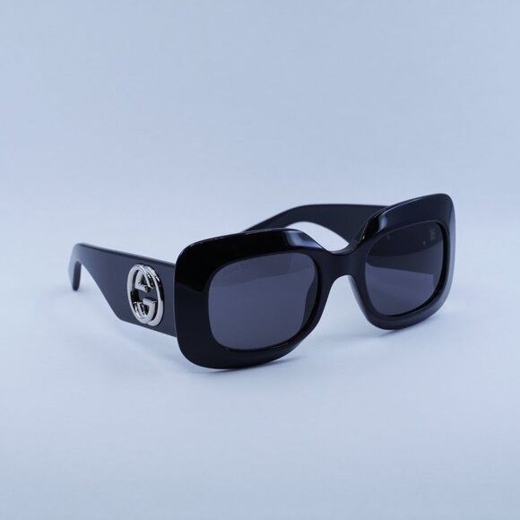 Gucci 🕶️ New Gucci GG1695S 001 Sunglasses - Black Frame Size ONE SIZE - 9 Thumbnail