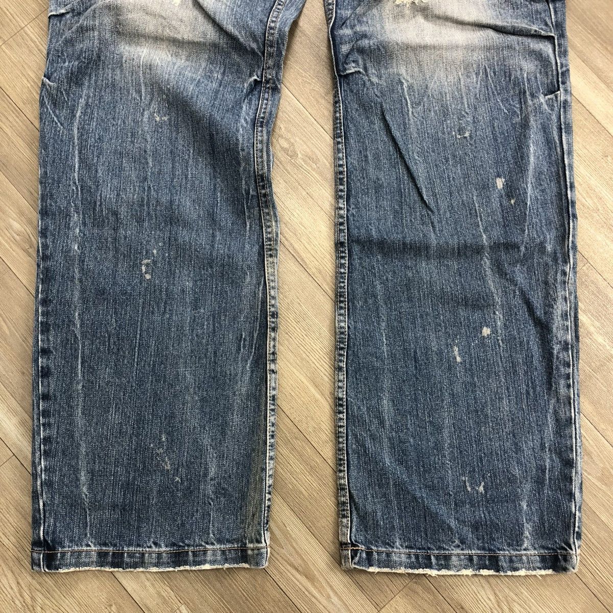 PPFM 2000s PPFM Distressed Lgb Bondage Multipocket Cargo Jeans Size US 31 - 8 Thumbnail