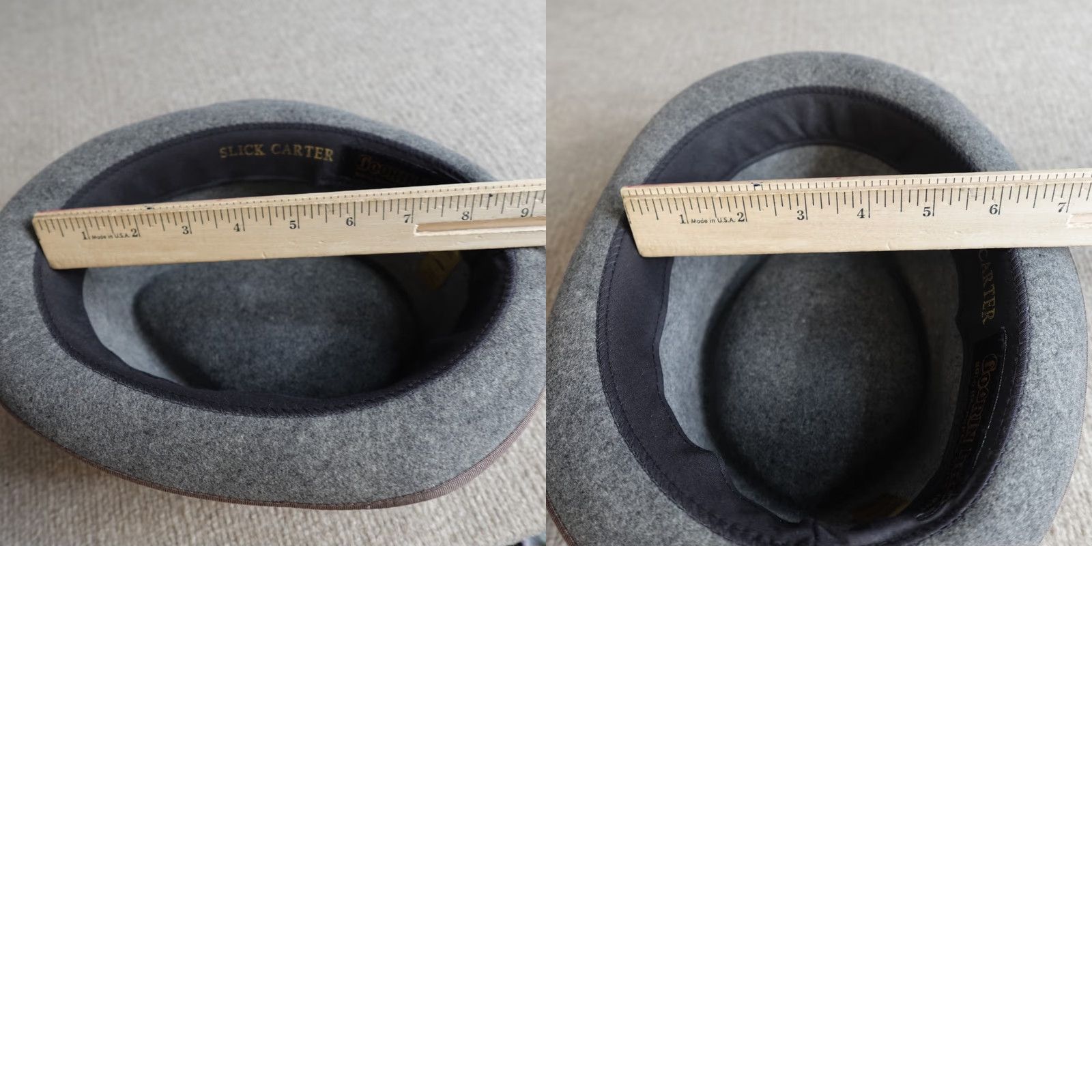 Goorin Bros. Goorin Bros Hat Fedora Wool Gray Large 100% Wool Made in USA Mens Hat Soid: 100% Wool? Size ONE SIZE - 8 Thumbnail