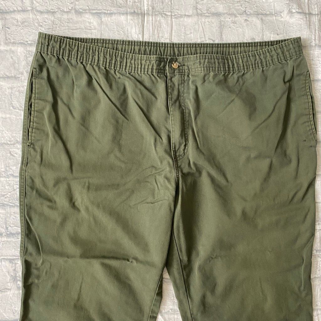 Puritan Puritan men XL cotton blend pull on casual chino pants olive Size US 40 / EU 56 - 3 Thumbnail