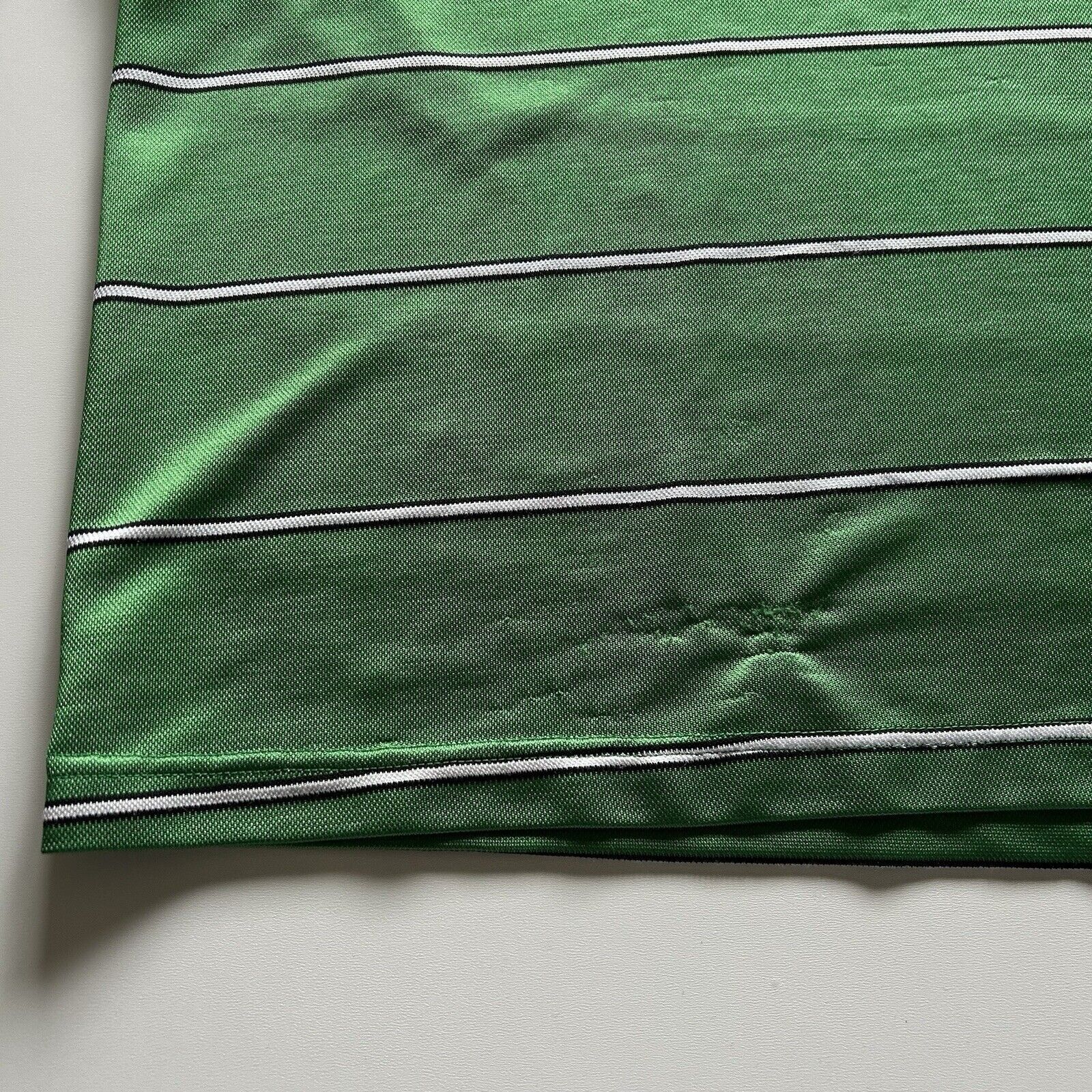 Nike Vintage 90s Nike Striped Mesh Jersey T Shirt Large Green Size US L / EU 52-54 / 3 - 4 Thumbnail
