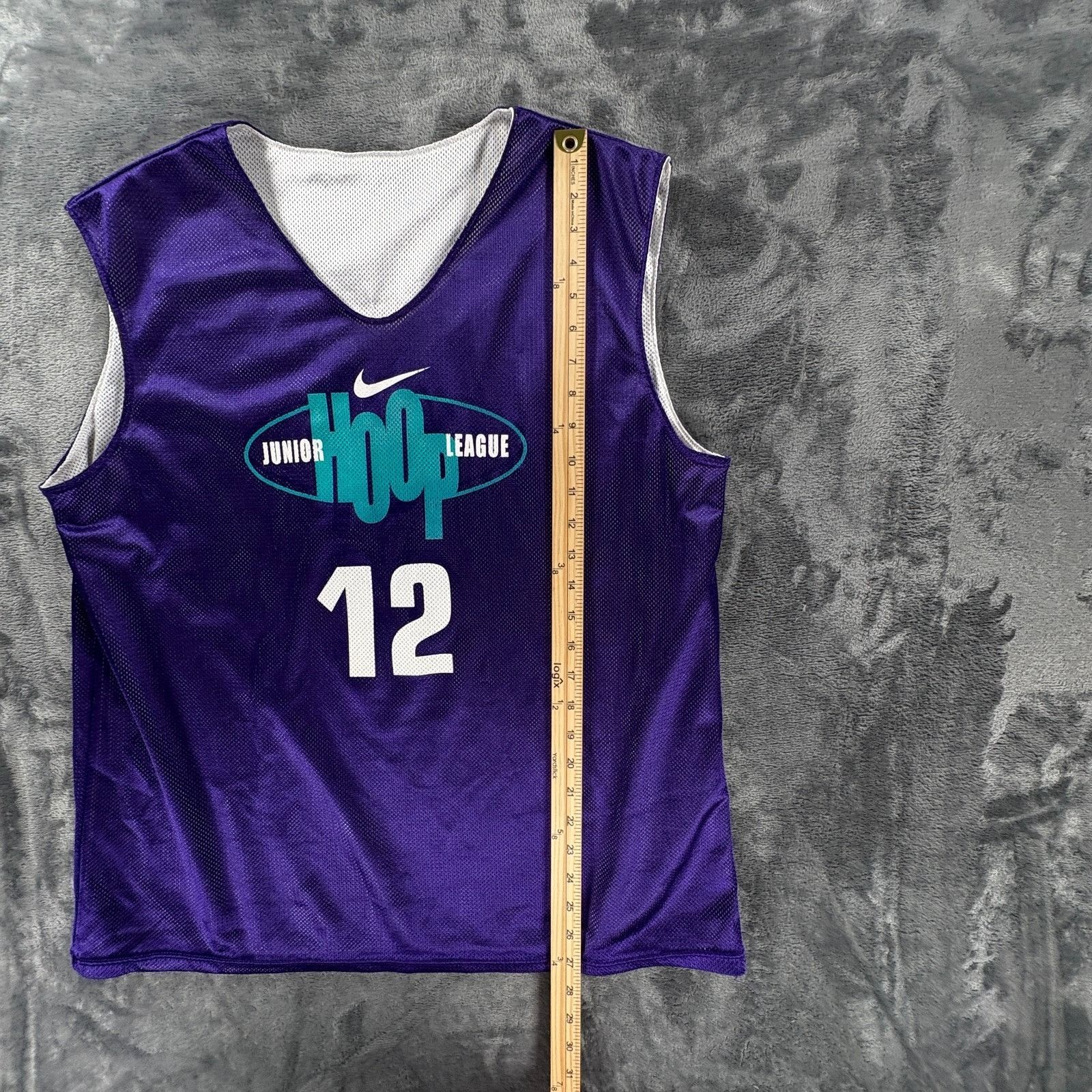 Nike Vintage Nike Junior Hoop League Jersey Purple USA XL Fits Me Size US M / EU 48-50 / 2 - 8 Thumbnail