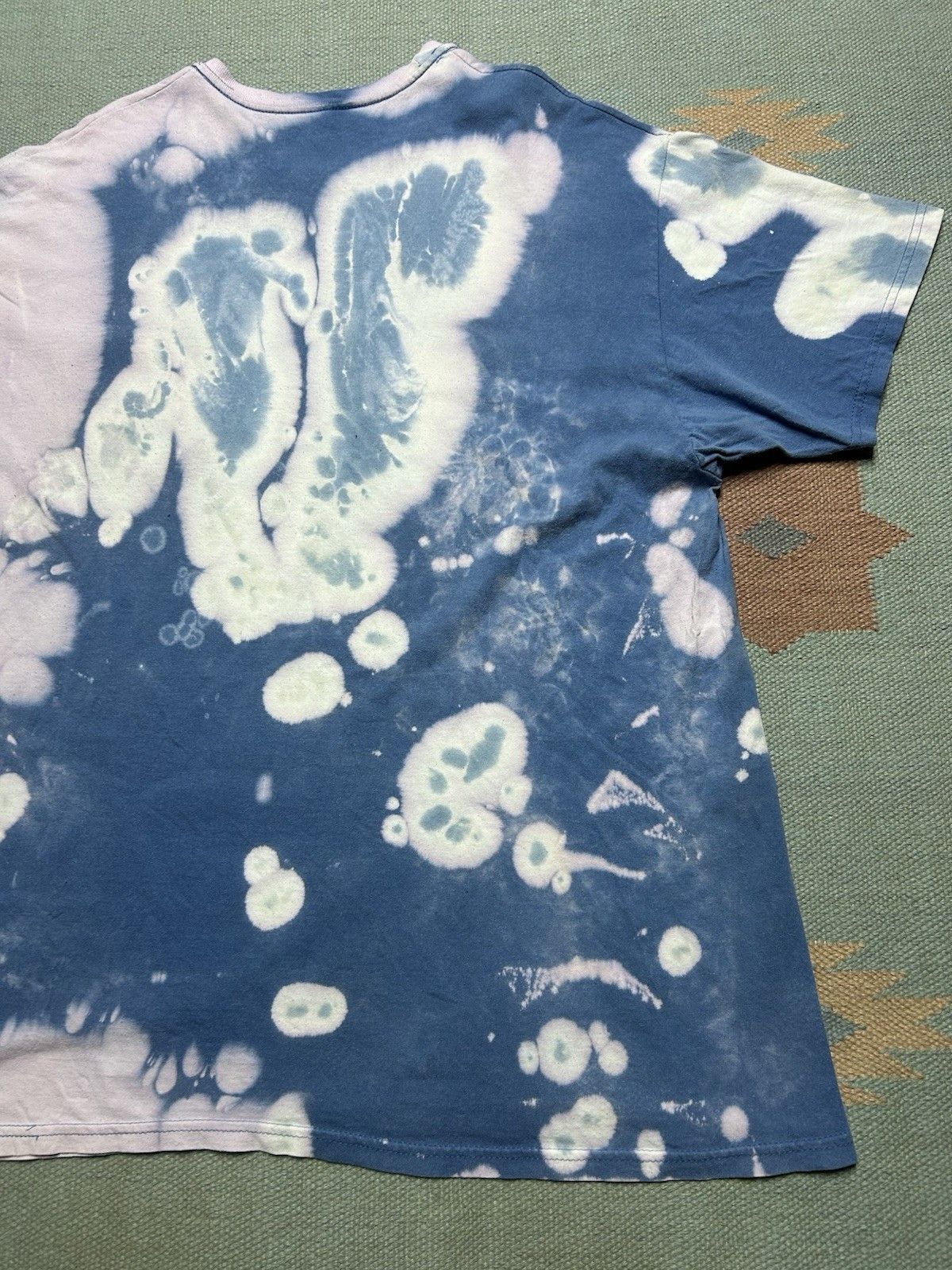 Hanes Hanes pocket t shirt bleach tie dye hippie distressed XL Size US XL / EU 56 / 4 - 9 Thumbnail