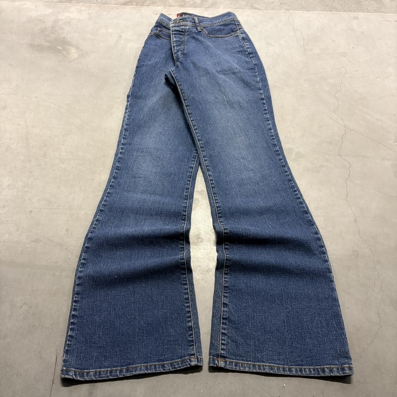 Vintage Crazy Vintage Y2K/2000s Baggy Flare Streetwear Vintage YouNique Dark Blue Wash Denim Jeans! Size US 30 / EU 46 - 1 Thumbnail