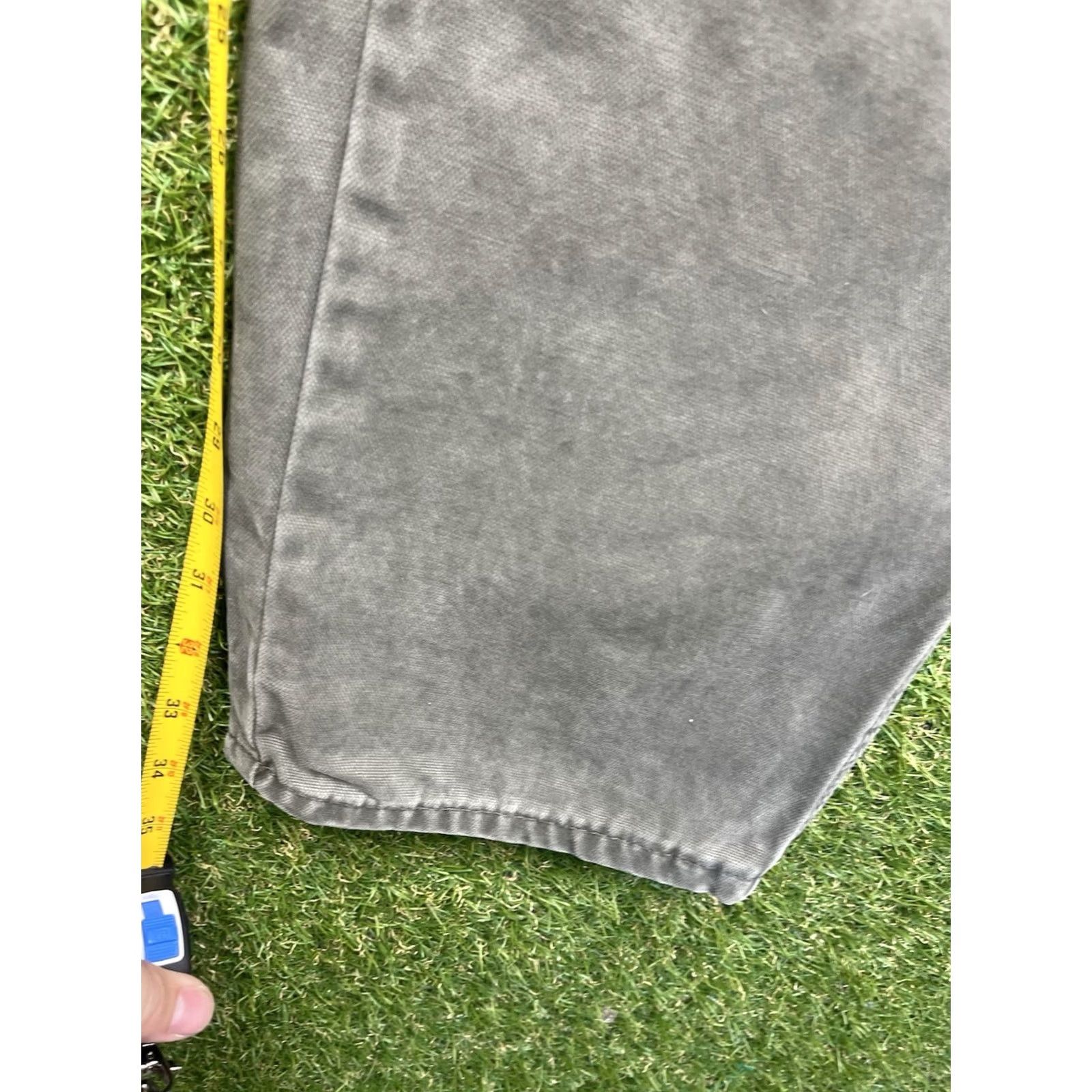 Dickies VINTAGE Dickies Carpenter Pants Mens 34x34 Green Workwear Canvas 90s Dickies 874 Mens Regular Straight PantsPersistent Size US 34 / EU 50 - 5 Thumbnail