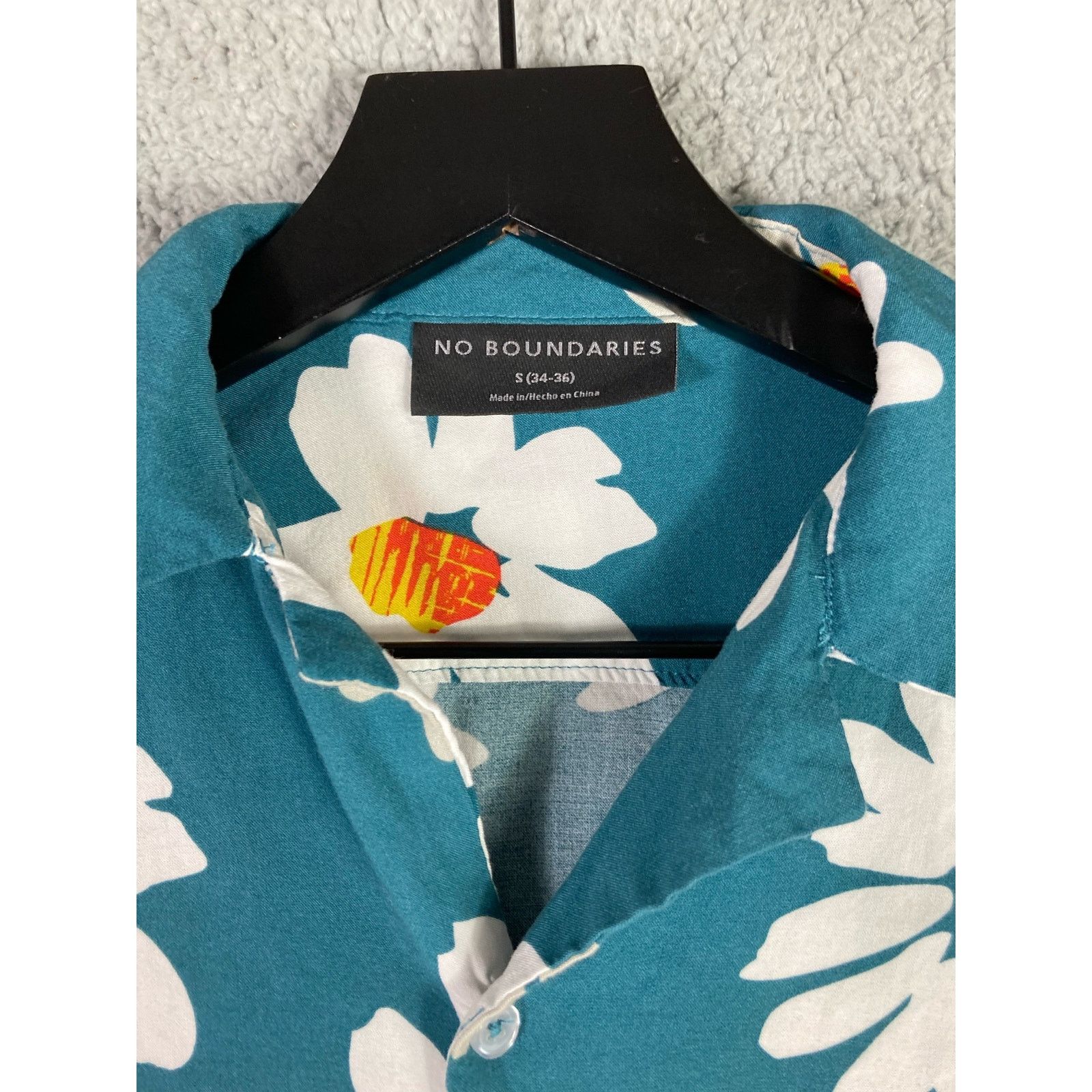 Other No Boundaries Men's Hawaiian Floral Short Sleeve Shirt S Size US S / EU 44-46 / 1 - 4 Thumbnail