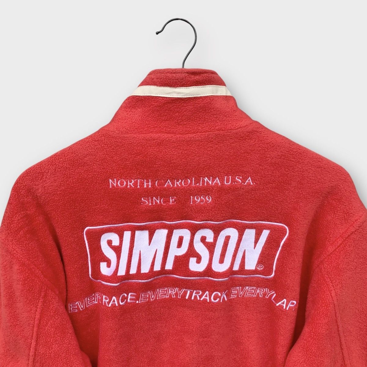 Vintage Simpson Usa Race Track Fleece Jacket Embroidered Logo Size US M / EU 48-50 / 2 - 7 Thumbnail