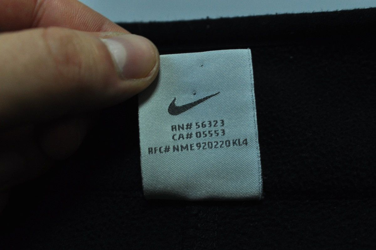 Nike × Vintage Nike Fleece Jacket Vintage black y2k zip sweatshirt Size US M / EU 48-50 / 2 - 7 Thumbnail