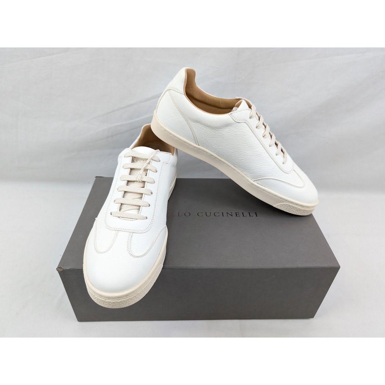 Brunello Cucinelli o1rshd1 Low-Top Sneakers in White Size US 10 / EU 43 - 18 Thumbnail