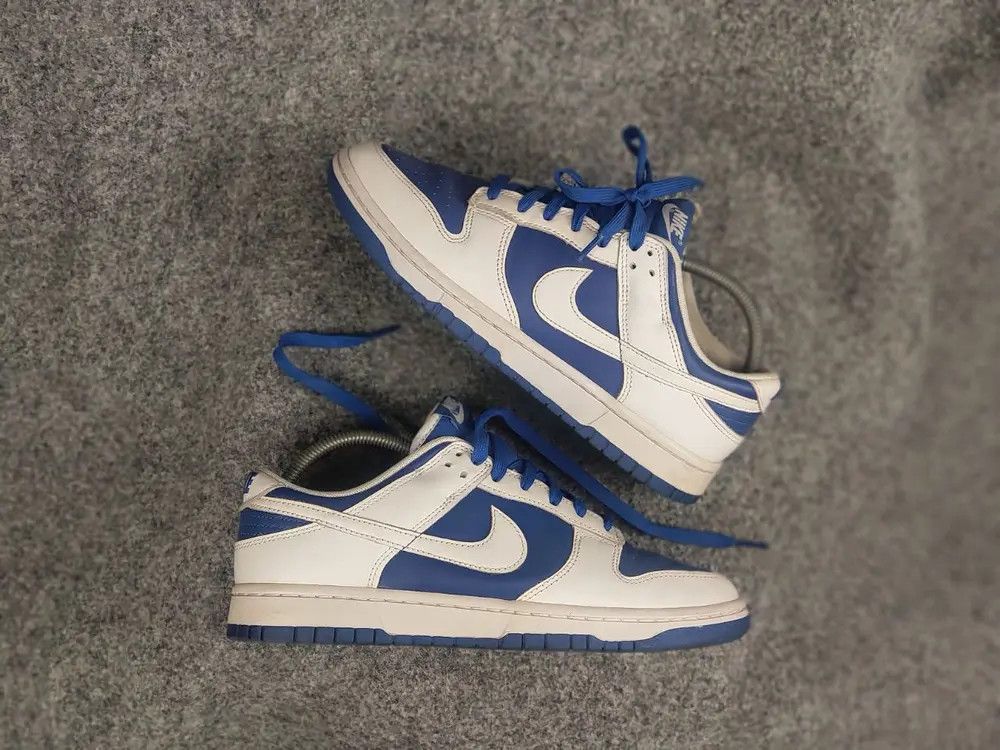Nike Nike Dunk Low Retro Racer Blue Leather Sneakers Vintage Size US 9 / EU 42 - 2 Thumbnail