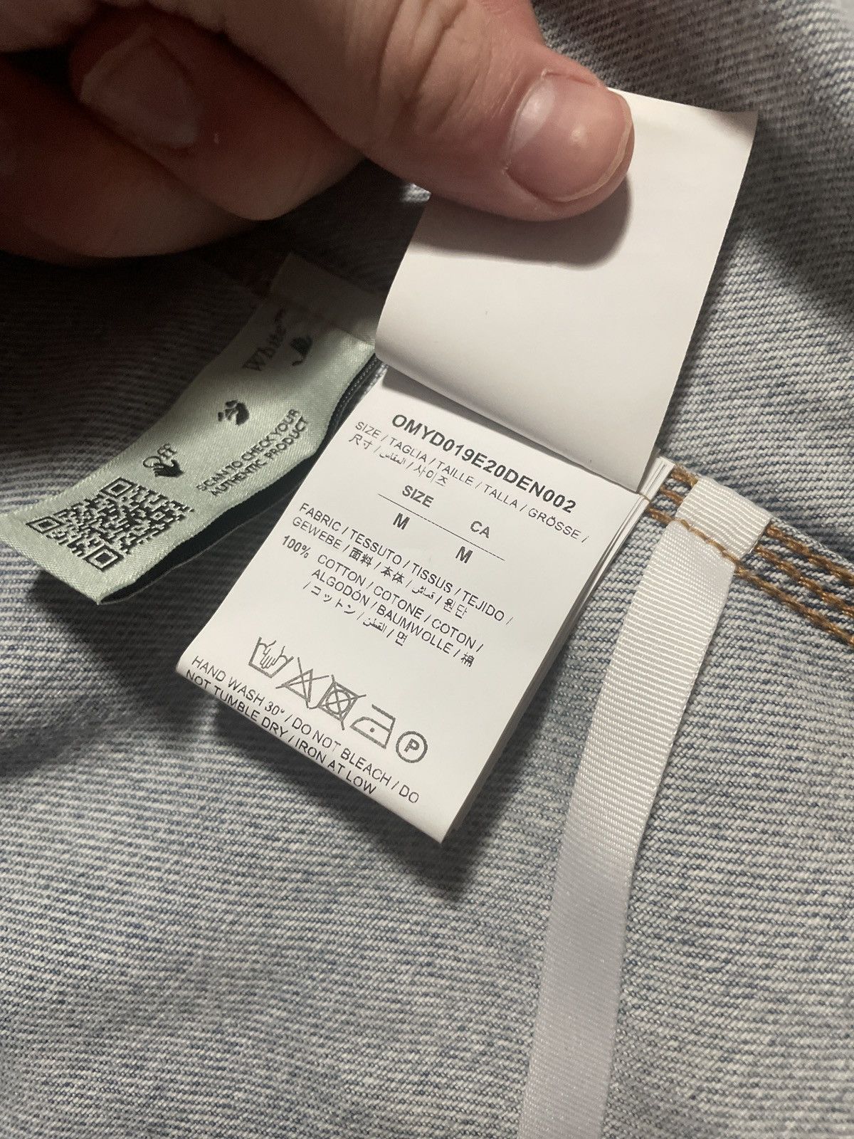 Off-White Off White Button Up Denim Jacket Size US S / EU 44-46 / 1 - 6 Thumbnail